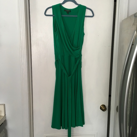 Lauren Ralph Lauren Kelly Green Summer Dress - Picture 1 of 6